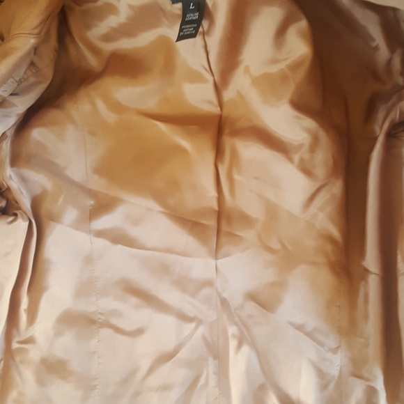 *Vintage* Tan Soft Leather Jacket - Picture 4 of 4